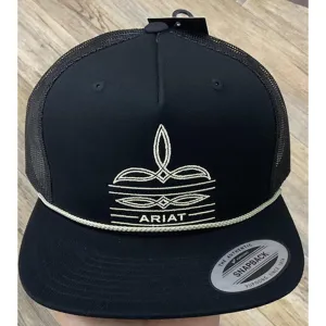 Ariat Black Bootstich Cap