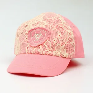 Ariat Infant Pink Lace Cap