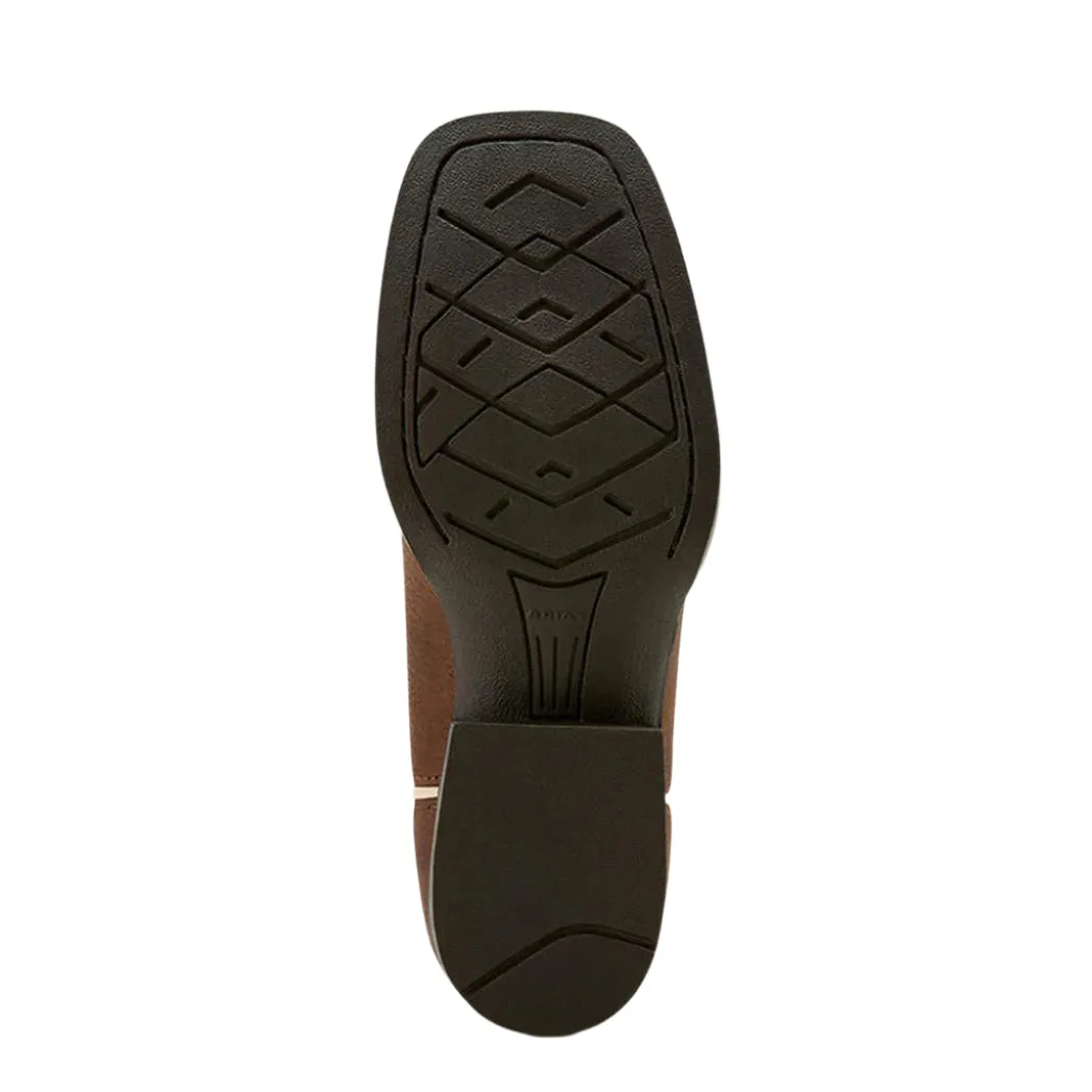 Ariat Kid's Clay & Turquoise Ventek Square Toe Boots