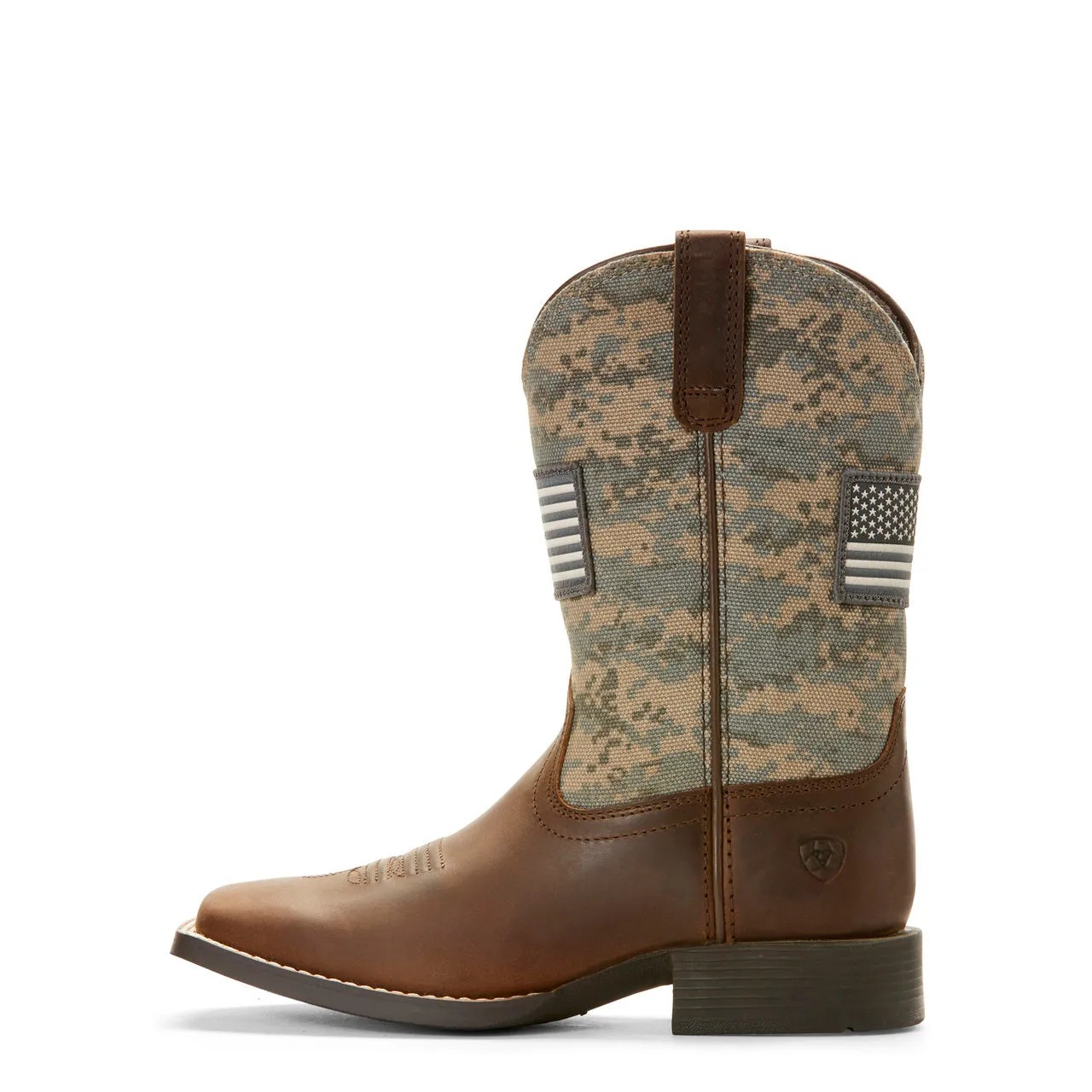 Ariat Kid's Sage and Brown Camo Patriot Boot