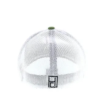 Hooey Green and White Golfer Cap