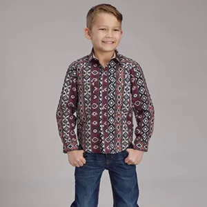 Roper Boy's Multi Aztec Stripe Shirt
