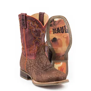 Tin Haul Boy's Wild Bull Square Toe Boot