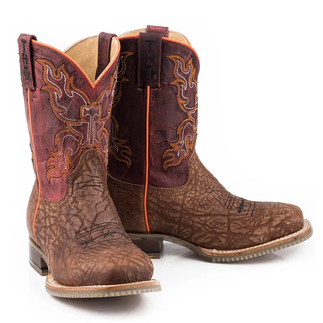 Tin Haul Boy's Wild Bull Square Toe Boot