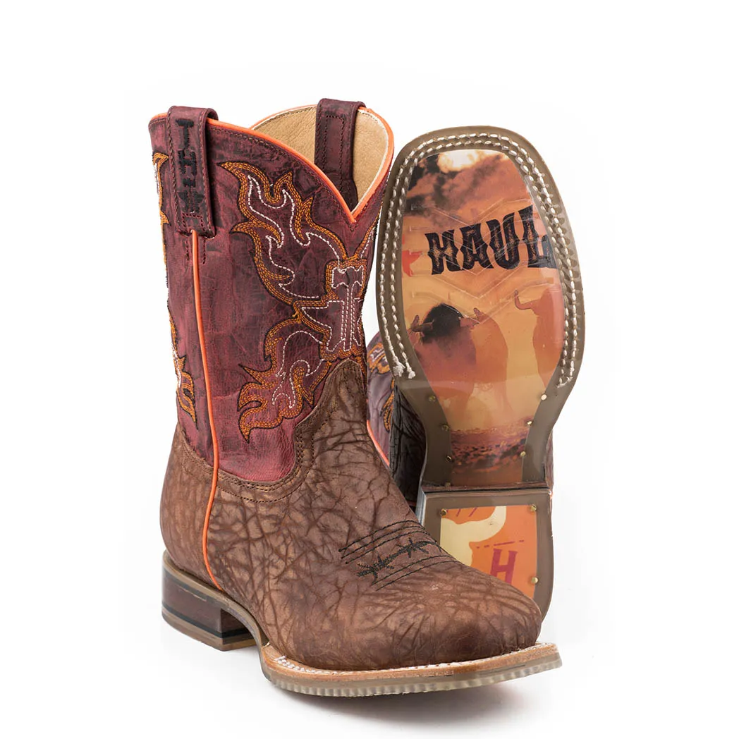 Tin Haul Boy's Wild Bull Square Toe Boot