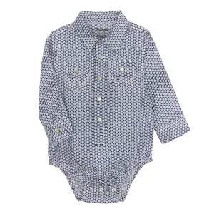 Wrangler Infant Boy's Pearl Snap Onesie